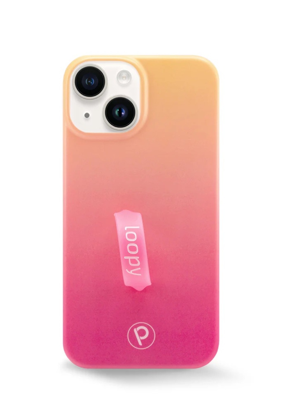 🩷 Loopy iPhone 14 Pro Max Righty Case | Orange Pink Gradient | Matching Pouch